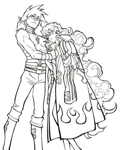 Simon And Nia Coloring Page